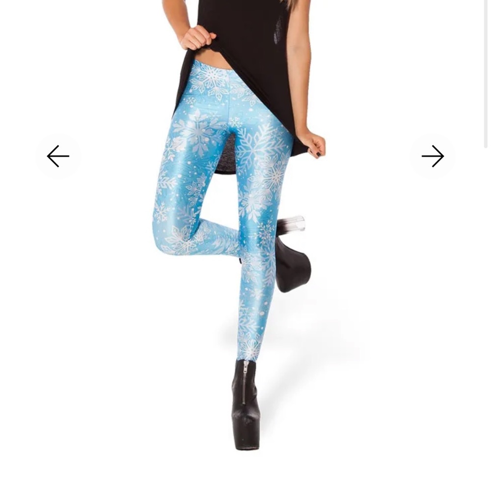 BlackMilk snowflake leggings M